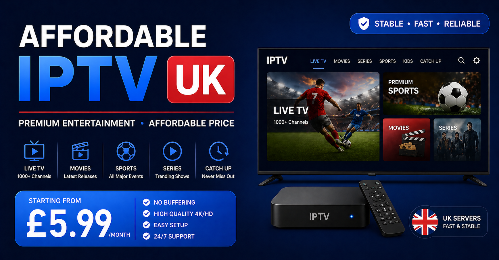 Affordable IPTV UK