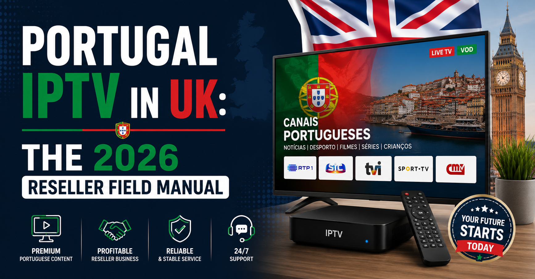 Portugal IPTV in UK