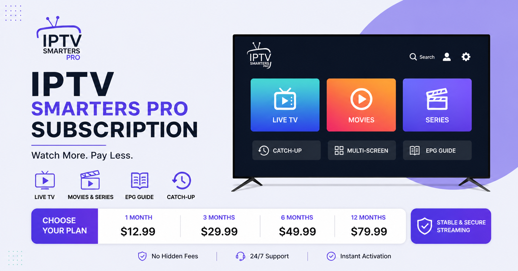 IPTV Smarters Pro Subscription