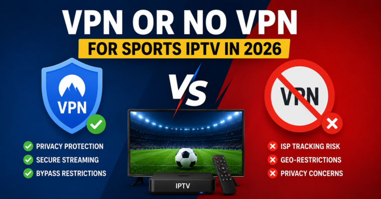 VPN or No VPN for Sports IPTV in 2026