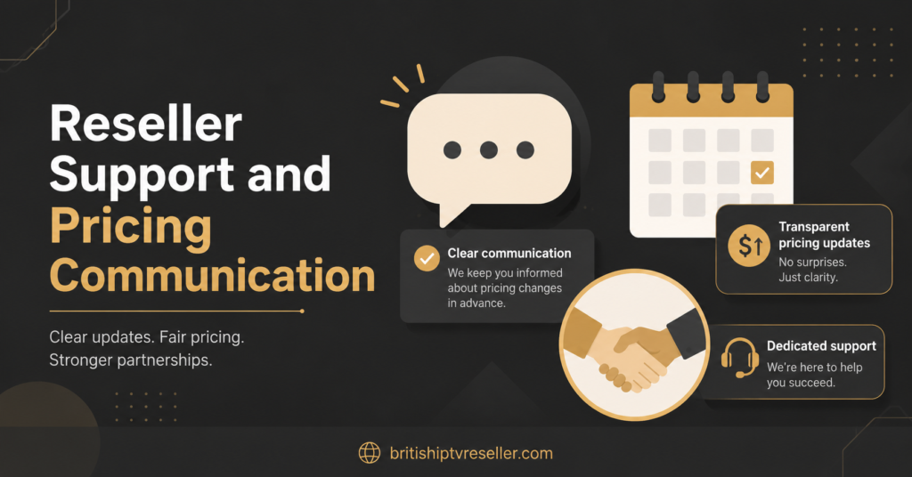 Reseller Support and Pricing Communication