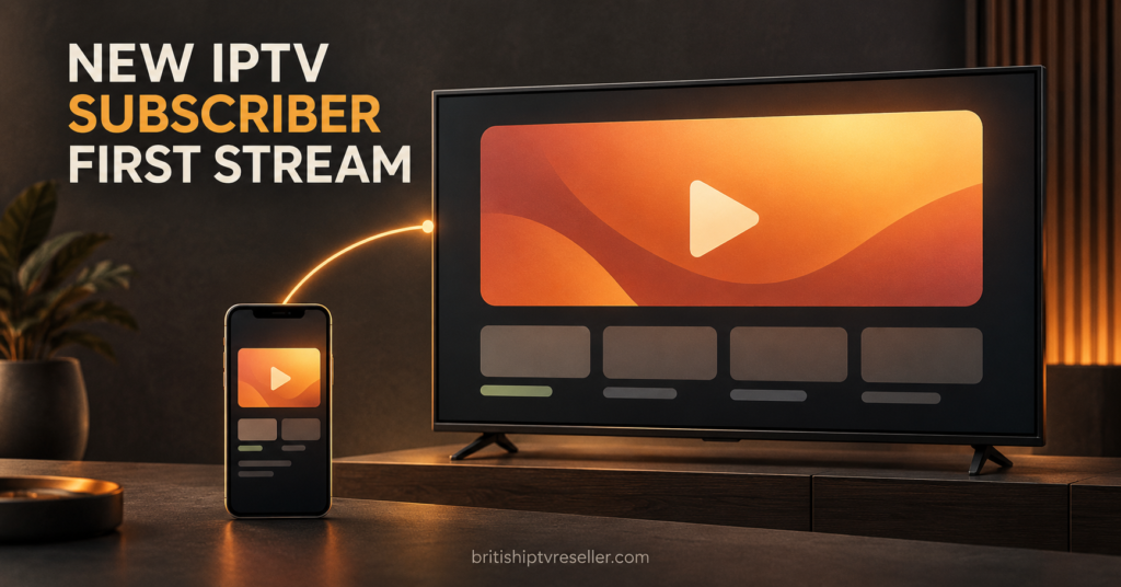 New IPTV Subscriber First Stream