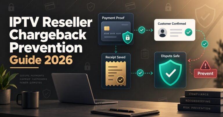 IPTV Reseller Chargeback Prevention