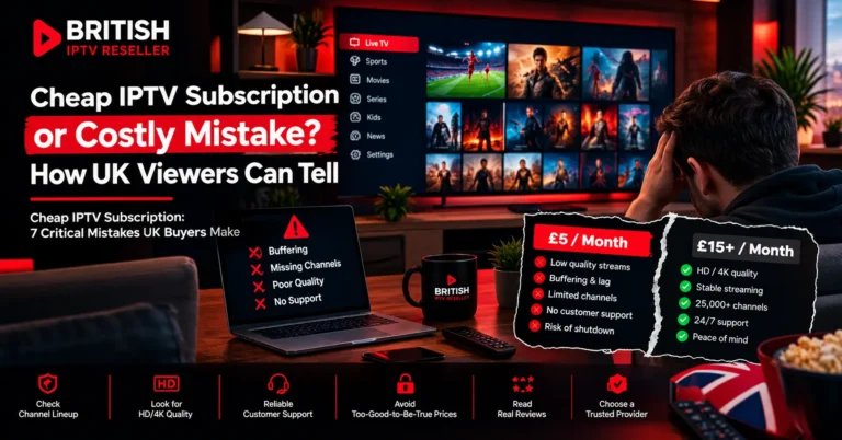 Cheap IPTV Subscription or Costly Mistake? How UK Viewers Can Tell