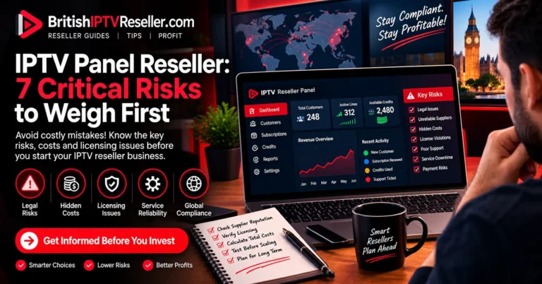 IPTV Panel Reseller: 7 Critical Risks to Weigh First