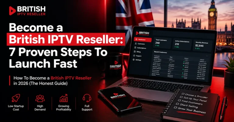 Become British IPTV Reseller: 7 Proven Steps To Launch Fast