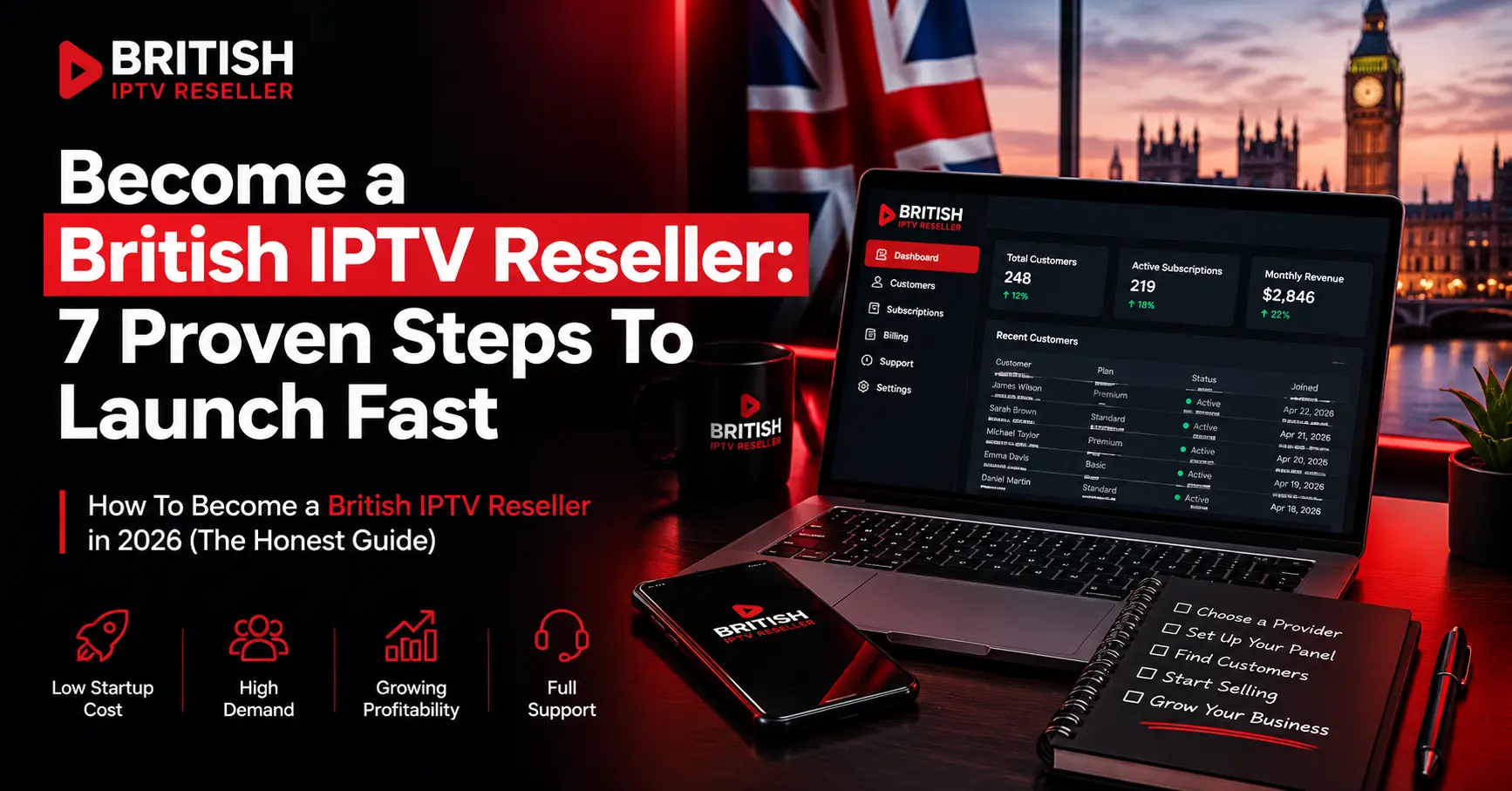 Become British IPTV Reseller: 7 Proven Steps To Launch Fast