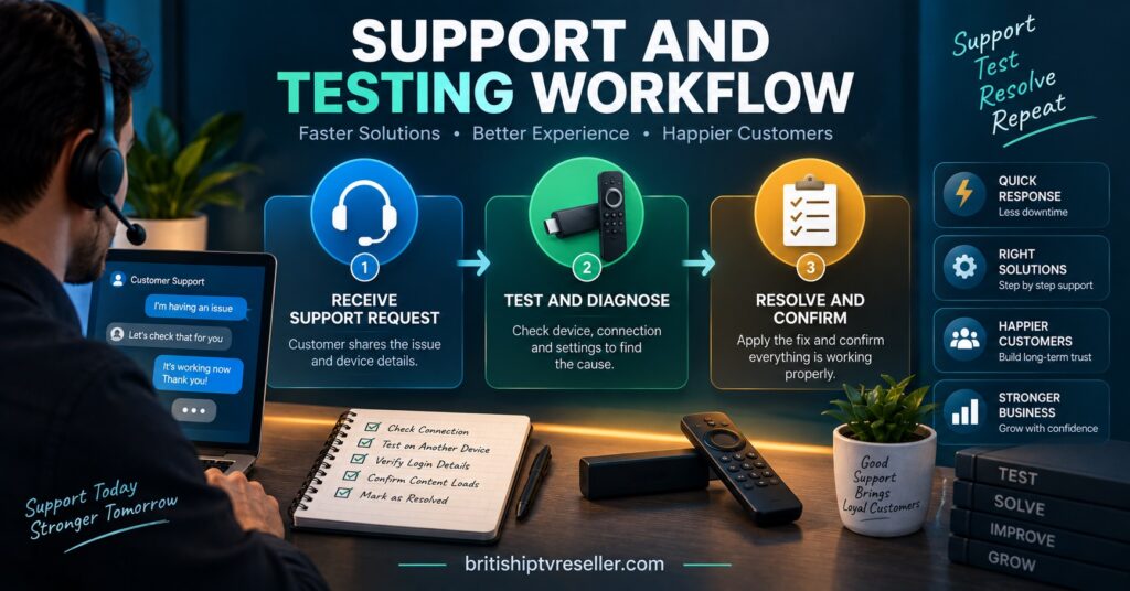 Support and Testing Workflow